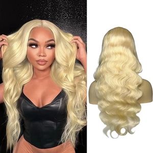 Blonde Hair Lace Front Wig Human Hair 22 Inches 150% Density